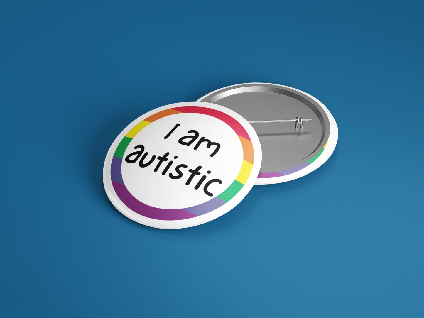 I Am Autistic Button - beyourownherodesign