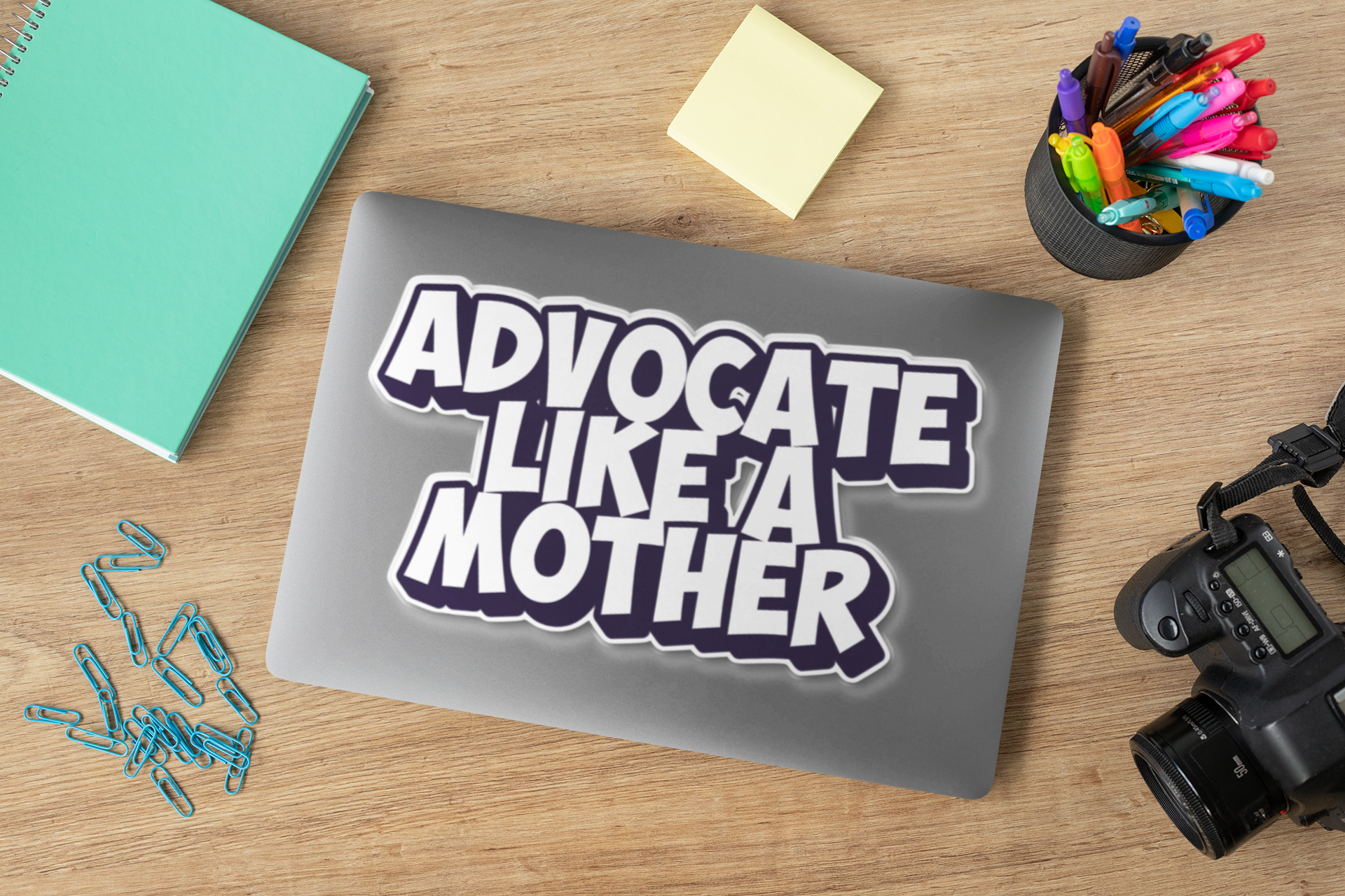 Advocate Like a Mother Kiss-Cut Sticker - beyourownherodesign