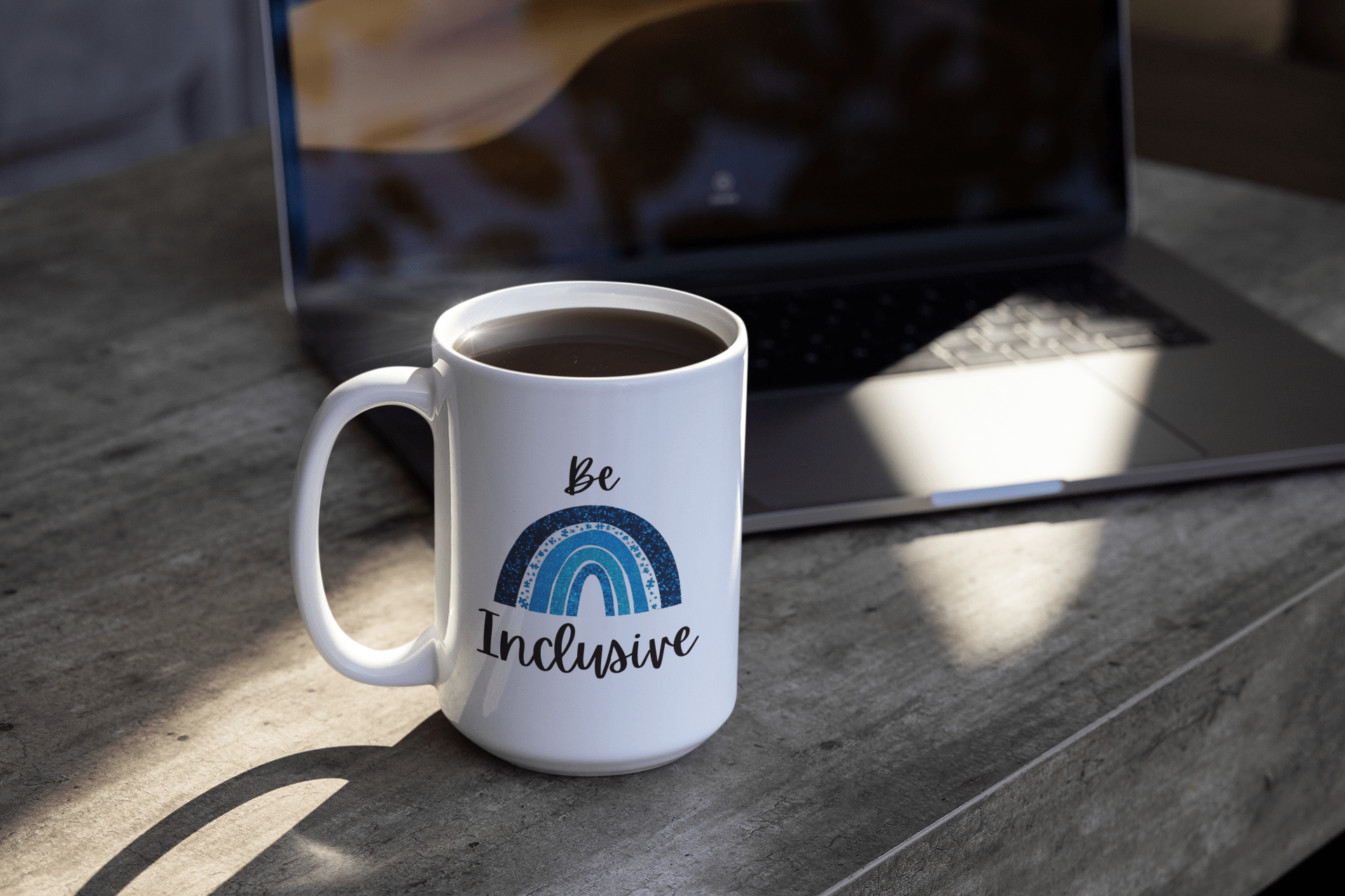 Be Inclusive Autism Acceptance Coffee Mug - beyourownherodesign