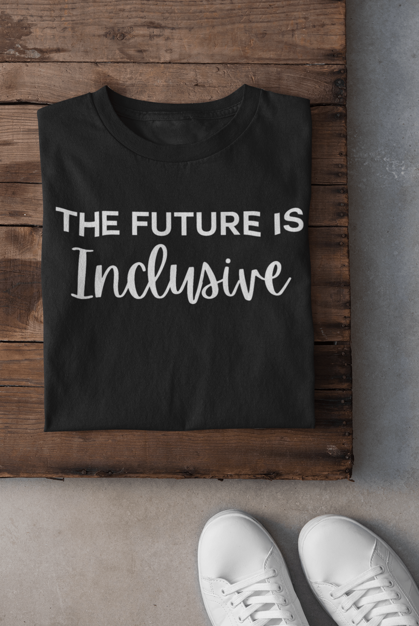 Black The Future is Inclusive Women's Boyfriend T Shirt - beyourownherodesign